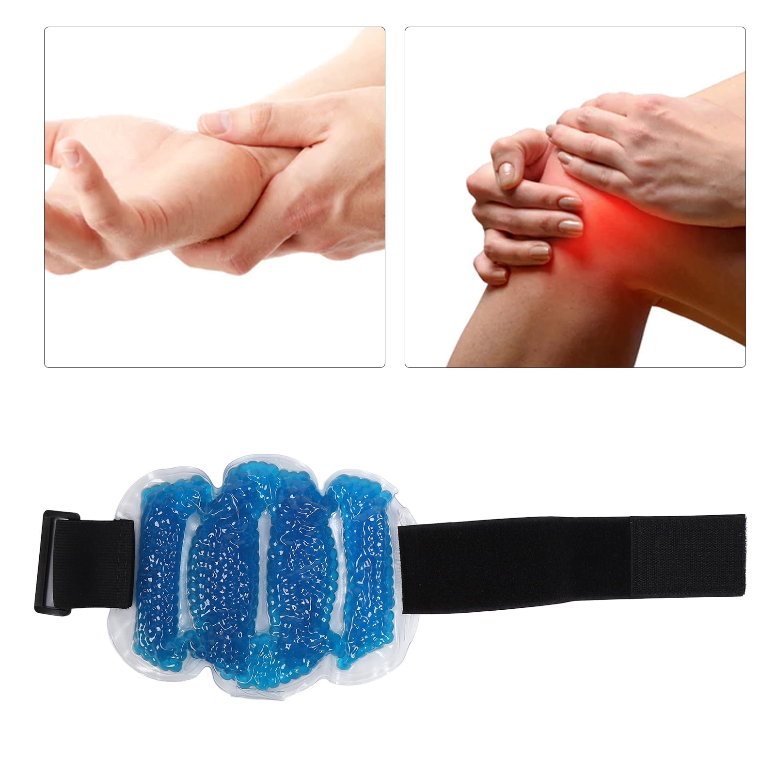 Knee Cooling Pads Cooling Pack Gel, Strap Ice Pack For Knees, Cooling