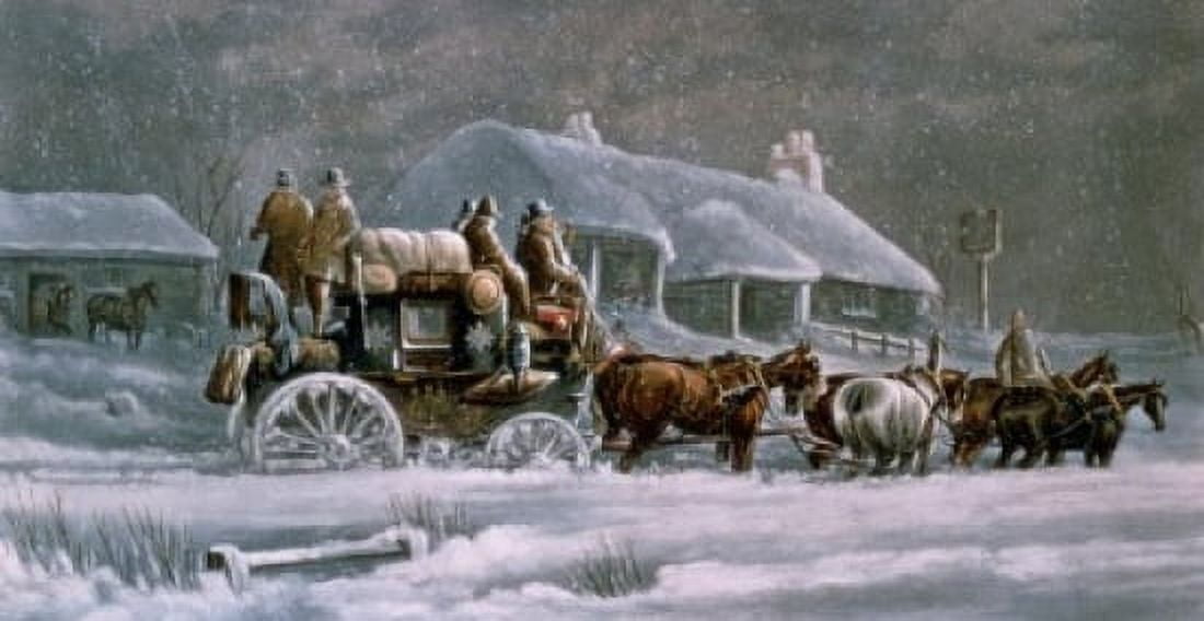 Knee Deep artist unknown lithograph 1845 Canvas Art - (24 x 36)