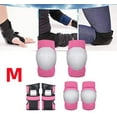 thumbnail image 1 of Knee Elbow Pads for Adult/Youth, Knee Elbow Wrist Guards 3 in 1 Protective Gear Set for Roller Skating, Skateboarding, Scooter, Rollerblading, Pink M, 1 of 5