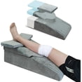 thumbnail image 1 of Knee Extender Elevation Pillow for After Surgery Recovery, Memory Foam Leg Pillow for Knee Replacement Surgery, Height Adjustable Cushion for Lower Back Hip Ankle Sciatica Pain Relief, 1 of 7