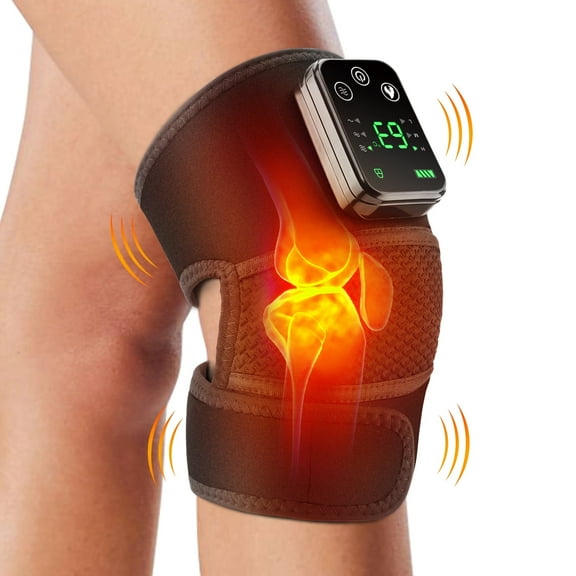 Knee Heating Pad for Knee Pain Relief, Cordless Rechargeable Heating Knee Warmers Wrap for Knee Relaxing