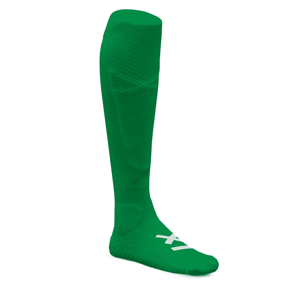 Knee High Athletic Soccer Socks with Patented Shin Guard Pockets (Shin Guards not included) for Soccer, Football, Hockey, Rugby, Baseball Sockapro by Marcy Sports - Green Small