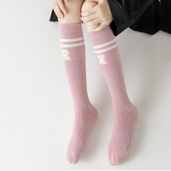 Knee High Baby Socks Warm Baby Socks Children's Autumn and Winter Socks Cotton Toddler Socks for Children 9-12 Years