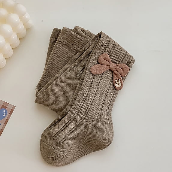 Knee High Boot Socks Girl's Tights Winter Elastic Warm Pantyhose Children's Bottom Socks and Pant (1-12 Years Old) Toe Socks Boy Brown XXL