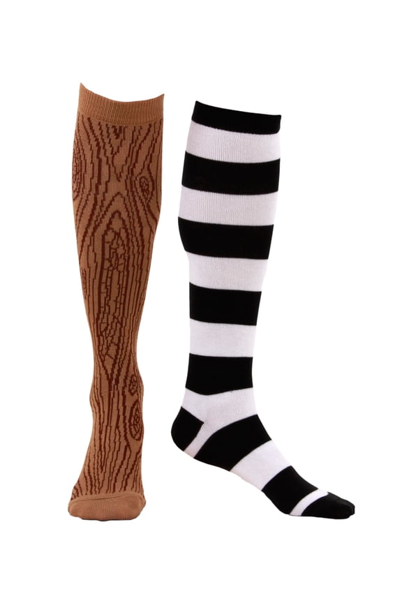 Knee-High Mismatched Pirate Socks Men