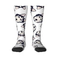 thumbnail image 1 of Knee High Socks for Men and Women, Cartoon Cute Husky Dog Althletic Compression Socks, Support Long Tube Socks for Outdoor Sport, Calf Socks, High Stockings for Women Men, 1 of 7
