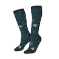 thumbnail image 1 of Knee High Socks for Men and Women, Christmas Snowflake Althletic Compression Socks, Support Long Tube Socks for Outdoor Sport, Calf Socks, High Stockings for Women Men, 1 of 7