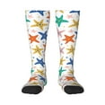 thumbnail image 1 of Knee High Socks for Men and Women, Colorful Starfis Althletic Compression Socks, Support Long Tube Socks for Outdoor Sport, Calf Socks, High Stockings for Women Men, 1 of 7