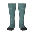 thumbnail image 1 of Knee High Socks for Men and Women, Lattice Pattern No.909 Althletic Compression Socks, Support Long Tube Socks for Outdoor Sport, Calf Socks, High Stockings for Women Men, 1 of 7