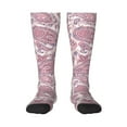 thumbnail image 1 of Knee High Socks for Men and Women, Pink Paisley Althletic Compression Socks, Support Long Tube Socks for Outdoor Sport, Calf Socks, High Stockings for Women Men, 1 of 7