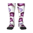 thumbnail image 1 of Knee High Socks for Men and Women, purple Onion print Althletic Compression Socks, Support Long Tube Socks for Outdoor Sport, Calf Socks, High Stockings for Women Men, 1 of 7