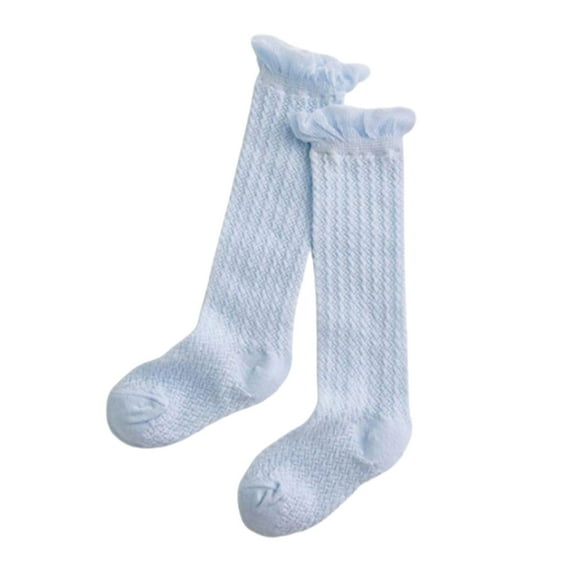 Knee High Socks Newborn Infants Toddlers Girls Tube Ruffled Uniform Long Stockings Newborn Infant Toddler Baby Girl Boy Above Knee Summer Socks Warmer Stockings