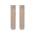 thumbnail image 1 of Knee-High Socks for 0-13 Years Teens Girls Cute Cotton Bowknot Stockings Toddlers Kids Solid Color Over the Calf Long Boot Hosiery Sock, 1 of 2