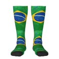 thumbnail image 1 of Knee High Socks for Women Brazil Flag Long Tube Sock Uniform Socks, 1 of 7