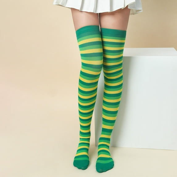 Knee High Socks for Women Knee Socks Long Socks Striped Tube Socks High Socks Womens Athletic Socks Tall Socks Women
