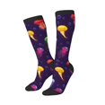 Knee High Socks for Women Men, Colorful Light Jellyfish Breathable Soft