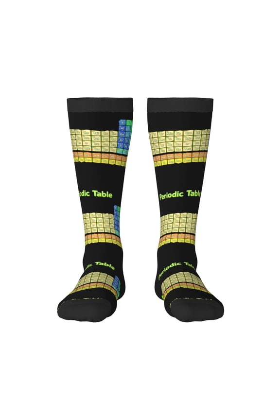 Knee High Socks for Women Periodic Table Of Elements Chemistry Long Tube Sock Uniform Socks