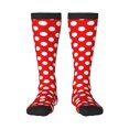 thumbnail image 1 of Knee High Socks for Women Polka Dot Red Long Tube Sock Uniform Socks, 1 of 7