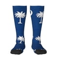 thumbnail image 1 of Knee High Socks for Women South Carolina Flag Pattern Long Tube Sock Uniform Socks, 1 of 7