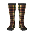 thumbnail image 1 of Knee High Socks for Women Tartan Plaid Scottish Long Tube Sock Uniform Socks, 1 of 7