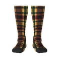 thumbnail image 1 of Knee High Socks for Women Tartan Plaid Scottish Long Tube Sock Uniform Socks, 1 of 7