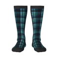 thumbnail image 1 of Knee High Socks for Women Vintage Tartan Plaid Print Long Tube Sock Uniform Socks, 1 of 7