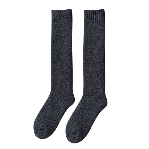 Knee High Stockings for Women Woolen Calf Socks Womens Autumn And Winter Stockings With Extra Thick Wool Ring For Warmth And Knee Stockings for Women