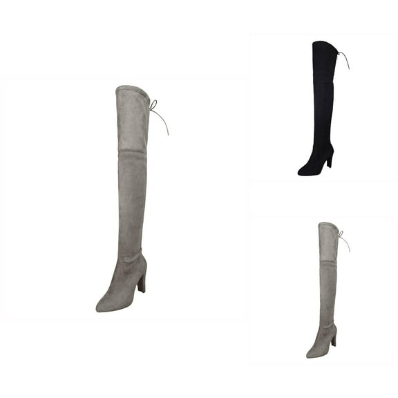 Knee High Winter Boots for Women, Long Heeled Tall Boots, Comfortable Over the Knee Shoes for Fall and Cold Weather