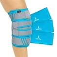 thumbnail image 1 of Vive Knee Ice Pack Wrap – Hot and Cold Therapy Gel Compression Brace for Knee Pain Relief, Arthritis, Tendonitis, ACL/MCL Injuries, Osteoarthritis – Adjustable Support Strap for Men and Women, Grey, 1 of 9