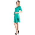 thumbnail image 1 of Knee Length A Line Elbow Sleeve Maternity Dress, 1 of 6