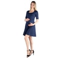 thumbnail image 1 of Knee Length A Line Elbow Sleeve Maternity Dress, 1 of 5