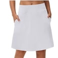 thumbnail image 1 of Knee Length Golf Skorts for Woman Long Athletic Tennis Skirts Built-in Shorts with Pockets Casual Skirts UV Protection, 1 of 4