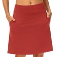 thumbnail image 1 of Knee Length Golf Skorts for Woman Long Athletic Tennis Skirts Built-in Shorts with Pockets Casual Skirts UV Protection, 1 of 4