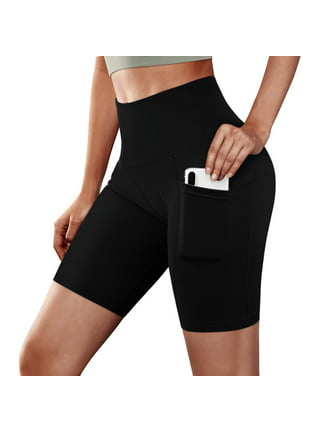 CRZ YOGA Women's Butter Luxe Biker Shorts 8 Inches - High Waisted Yoga  Shorts Side Pockets Buttery