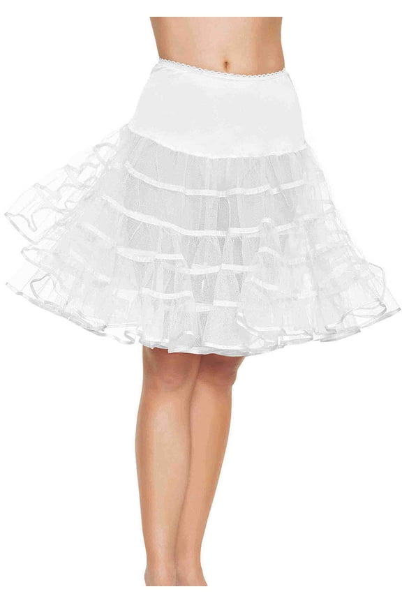 Knee Length Petticoat Skirt