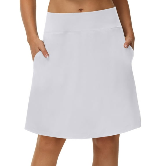 Knee Length Skorts for Woman Golf Skirts for Women Long Skorts Skirts for Women with Pockets Tennis Skirt Skort