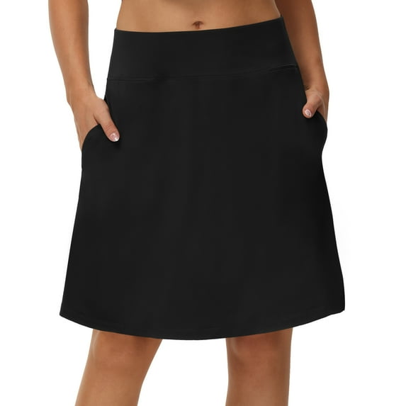 Knee Length Skorts for Woman Golf Skirts for Women Long Skorts Skirts for Women with Pockets Tennis Skirt Skort