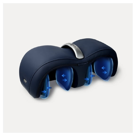 Knee Massager with Heat & Air Pressure - Dark Blue - Vibration Therapy for Joint Pain Relief - Adjustable 3 Modes & Levels - Leg, Arm, Knee Use