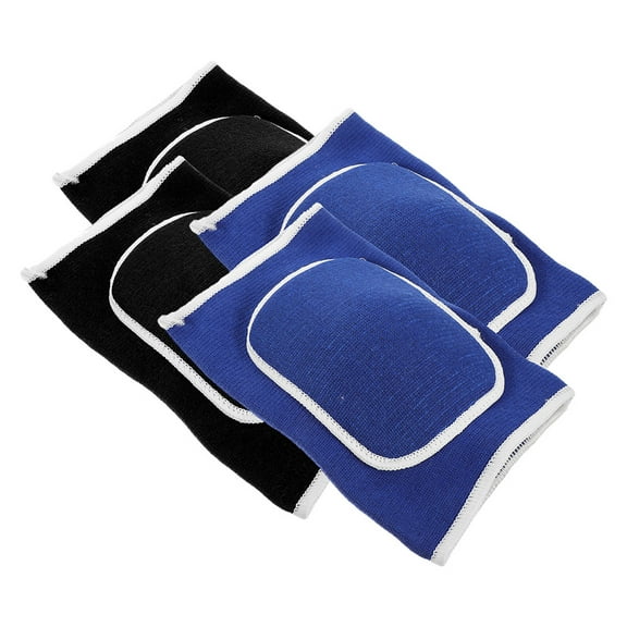 ifundom Knee Supports for Sports Knee Brace Thick Sponge Design Black 2 Pairs for Fan Gear