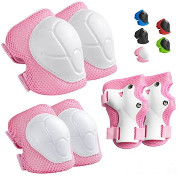 Knee Pads And Elbow Pads Set with Wrist Guard for Kids 3-9 Years Toddler Knee and Elbow Pads with Wrist Guards 3 in 1 for Skating Cycling Bike Rollerblading Scooter