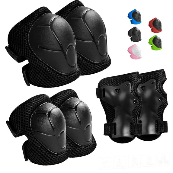 Knee Pads And Elbow Pads Set with Wrist Guard for Kids 3-9 Years Toddler Knee and Elbow Pads with Wrist Guards 3 in 1 for Skating Cycling Bike Rollerblading Scooter