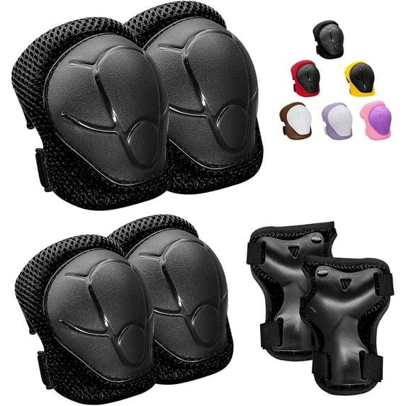 Knee Pads for Kids, Knee Pads and Elbow Pads Set Toddler 3-10 Years Protective Gear Set for Girls Boys with Wrist Guards for Skating Cycling Bike Rollerblading Scooter