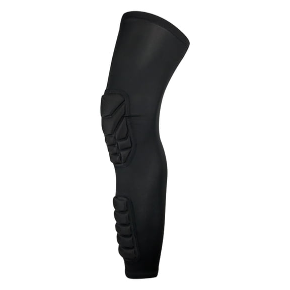 Knee Pads Padded Compression Leg Sleeve for Thigh and Sports Support Ankle to Thigh Guard Performance Brace for Football Basketball Volleyball Softball, M, Black