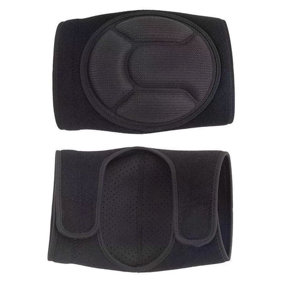 Knee Pads for Wrestling with Thick EVA Foam Padding, Anti-Slip Adjustable Collision Avoidance Knee Pads for Men Women Boys Girls Dancers Volleyball Basketball Gardening (Black,Pair)