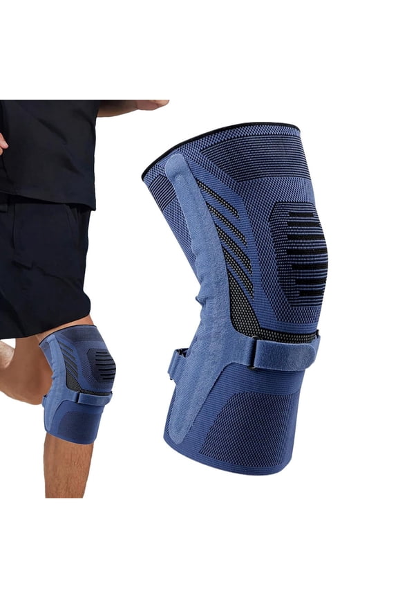 Knee Pads for Sports Support and Stability - Enhanced Joint Alignment and High-Performance Athletic Accessory for All Ages, M, Blue