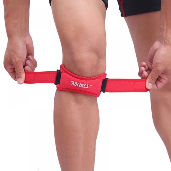 Knee Pain Relief & Patella Stabilizer Knee Strap Brace Support for Hiking, Soccer, Basketball, Running, Jumpers Knee, Tennis, Tendonitis, Volleyball & Squats