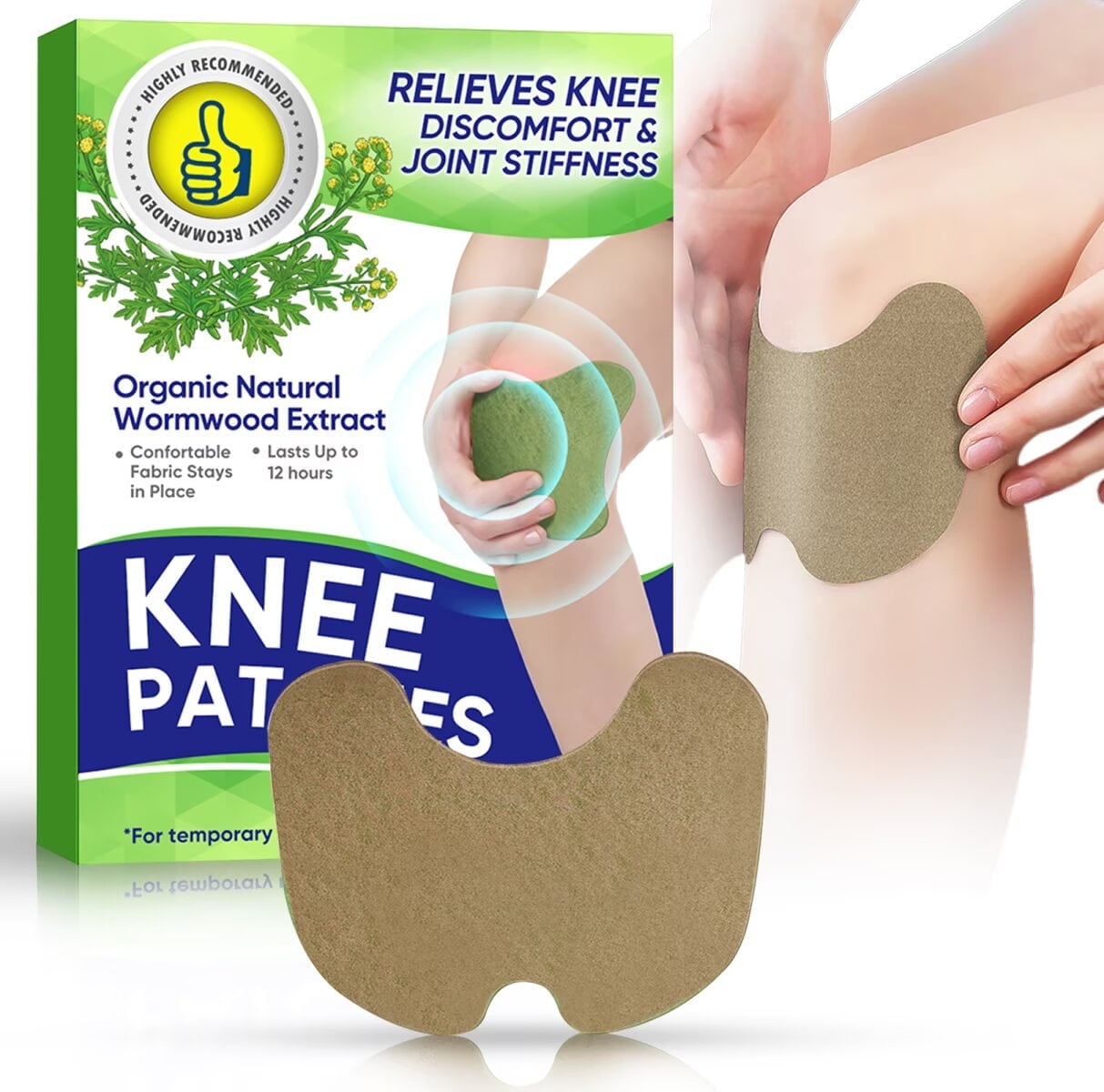 Knee Patches for Pain Relief Bone on Bone,Effective and Non-Invasive Support for Your Knee Health,Targeted Pain Relief(D)
