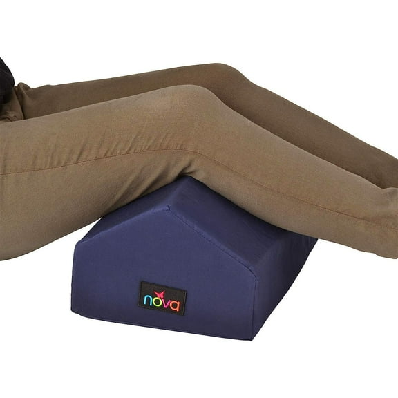 Knee Pillow, Elevating Leg Rest Pillow Wedge, 17" & 22" Widths, Removable & Washable Cover, Blue
