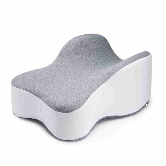 Knee Pillow for Side Sleeper Fully Support Thighs and Knees for Required Knee Separation- Leg Pillow for Side Sleeping Between Legs Aligns Spine- Large, Gray