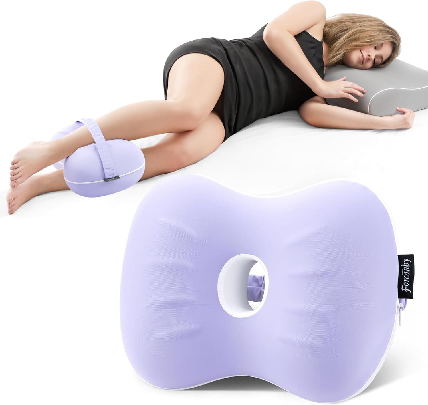 Knee Pillow for Side Sleepers Leg Pillows for Sleeping Memory Foam